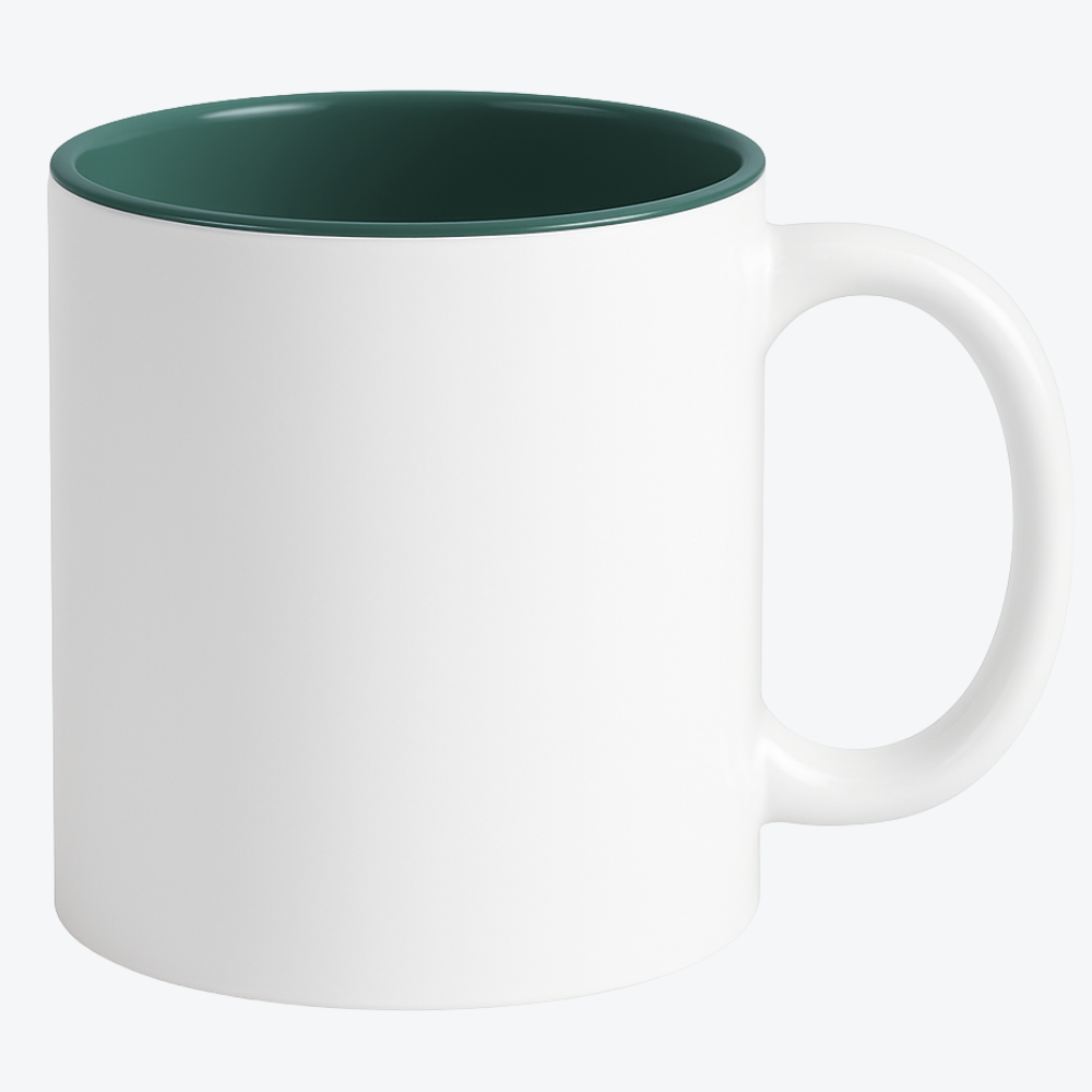 C Handle 7168 - 11 oz Two Tone Green In White Out