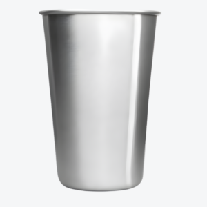 Stainless Steel Pint - 16 oz Silver