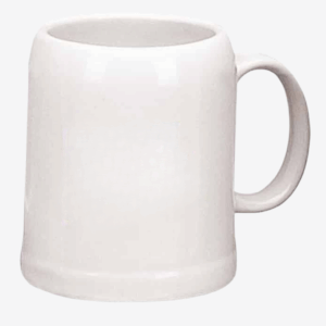 Ceramic Stein Assorted Colors - 20 oz White