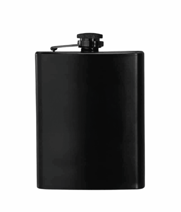 Stainless Steel Hip Flask – 8 oz Matte Black.png