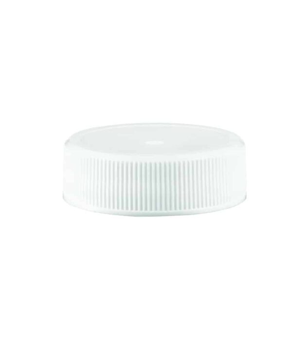 Growlette Cap 33-400 White Ribbed Plastic - BPA Free