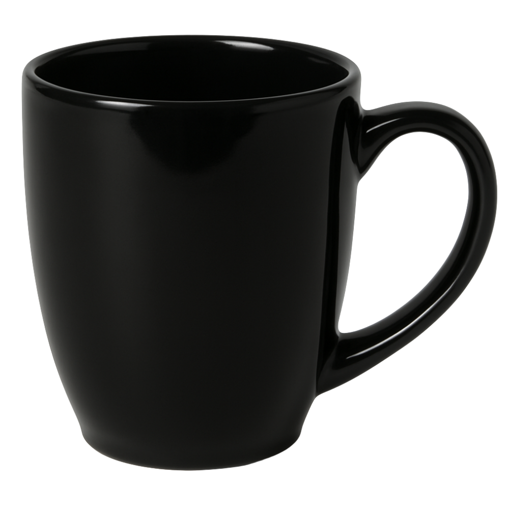 Bistro Vitrified Mug 81376 - 14 oz Black