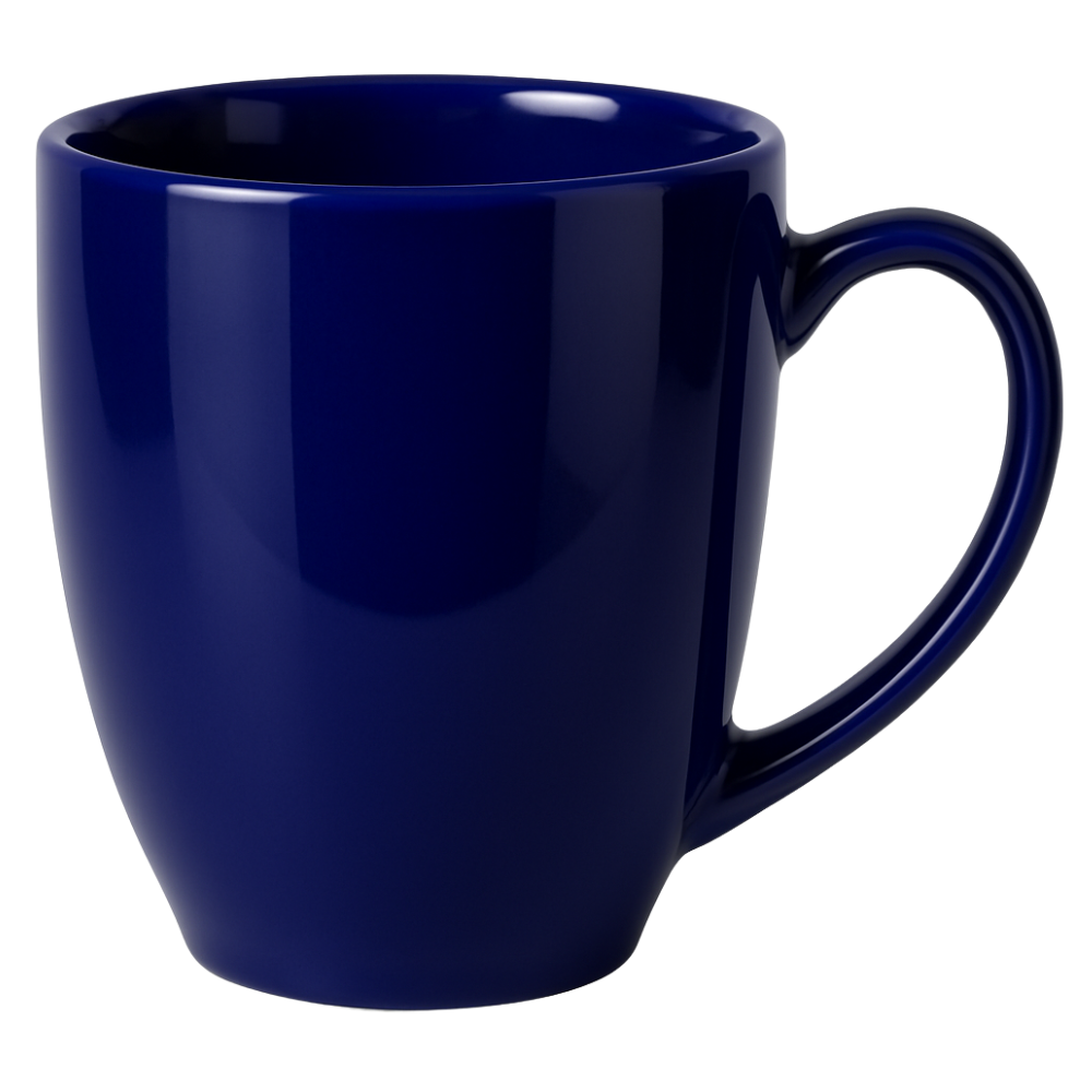 Bistro Vitrified Mug 81376 - 14 oz Cobalt