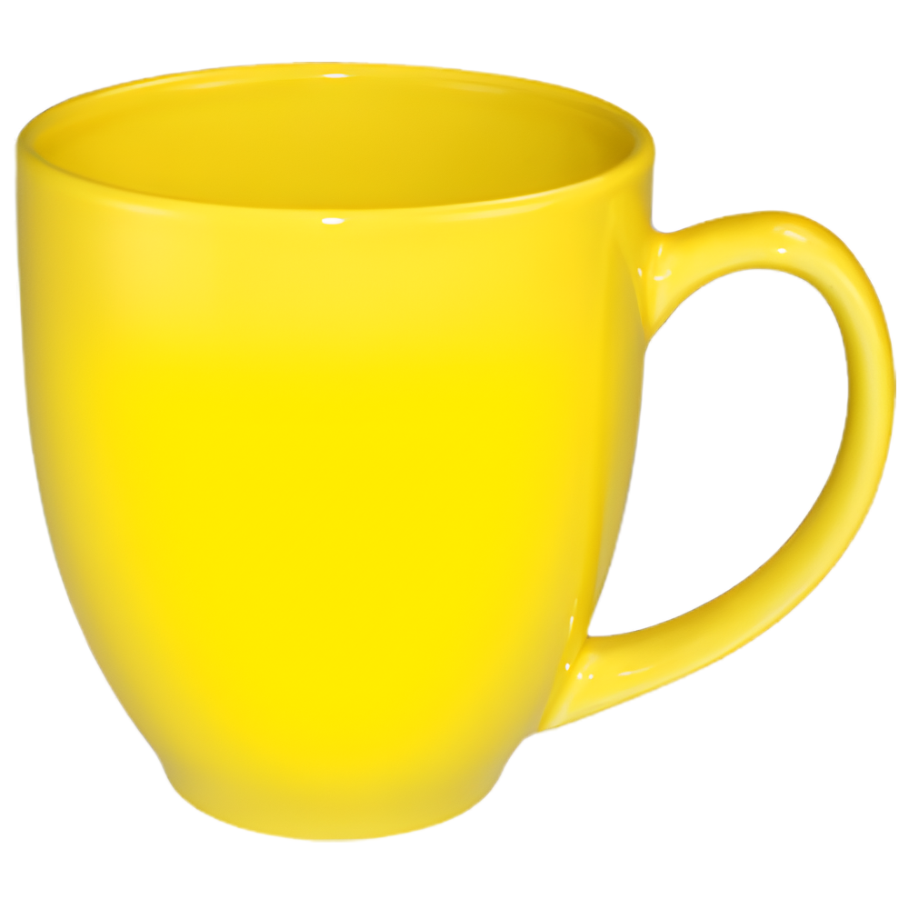 Bistro Vitrified Mug 81376 - 14 oz Yellow