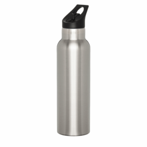 Colson Vacuum Insulated Water Bottle With Straw Lid - 20oz Silver