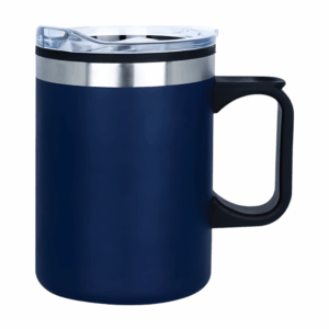 Laurie Double Walled Stainless Steel Camper Mug - 14oz Navy Blue