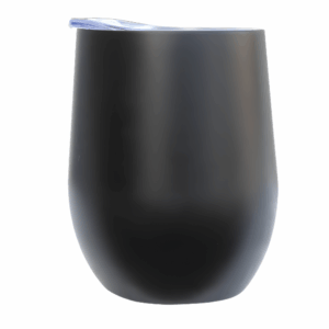 Margaux Vacuum Insulated Stemless Wine Glass - 12oz Black
