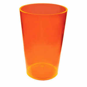 Plastic Pint Assorted Colors - 16oz Orange