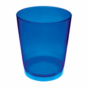 Plastic Rocks Glass Assorted Colors - 12oz Blue