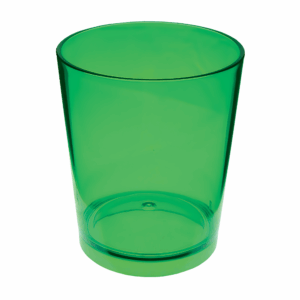 Plastic Rocks Glass Assorted Colors - 12oz Green