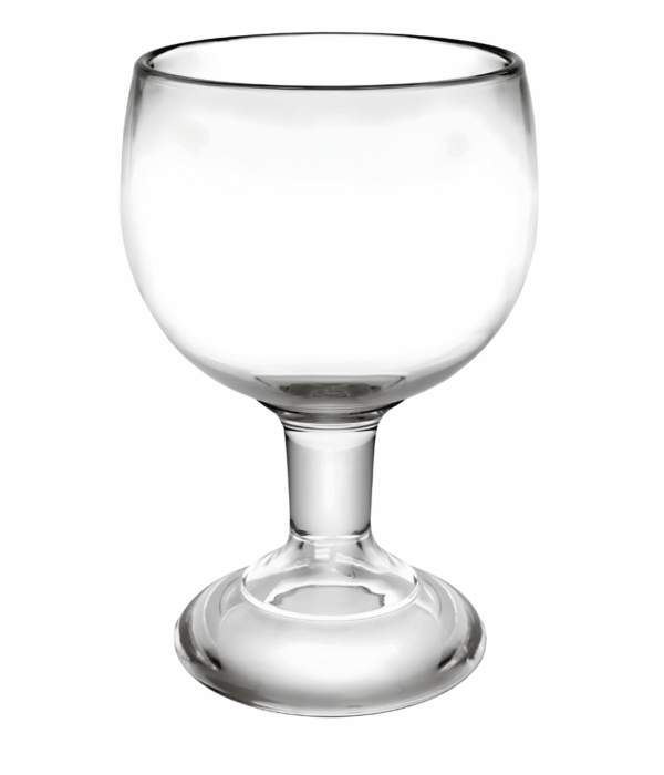 Plastic Schooner Stemmed Glass - 20oz