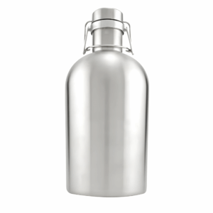 Portland Stainless Steel Beer Growler Jug - 64oz Silver