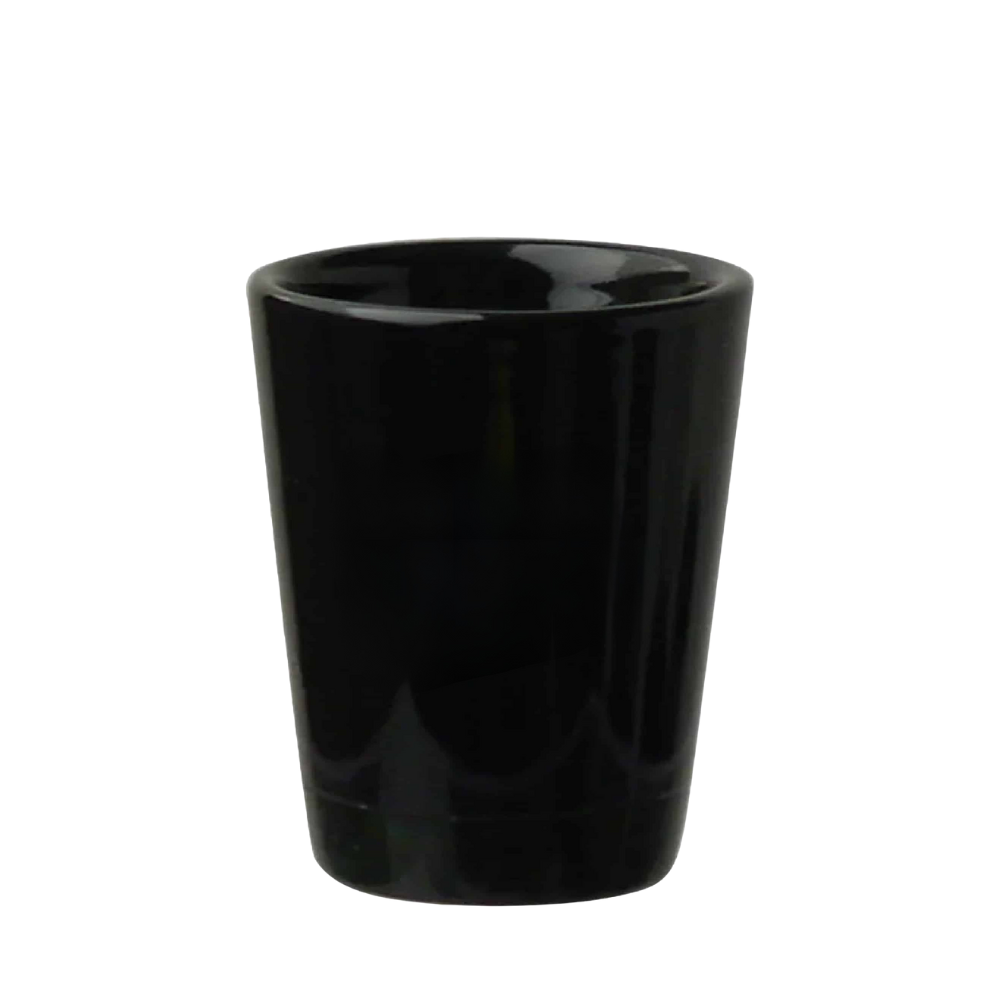 Ceramic Shot Glasses 1.5oz Black