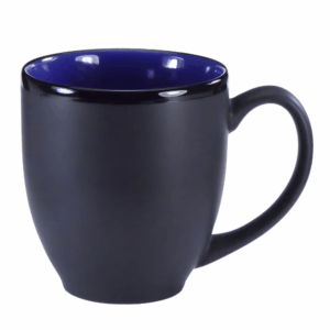 Hilo Bistro Mug 1376 - 16 oz Country Blue In Matte Black Out