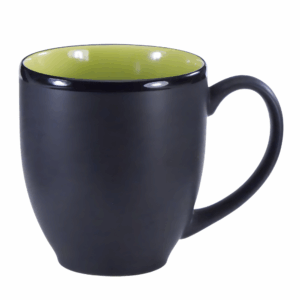 Hilo Bistro Mug 1376 - 16 oz Rye Green In Matte Black Out