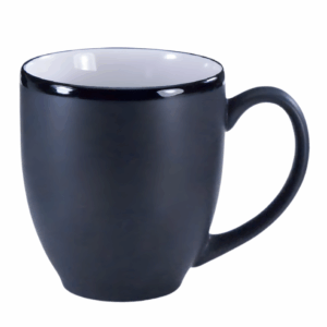 Hilo Bistro Mug 1376 - 16 oz White In Matte Black Out