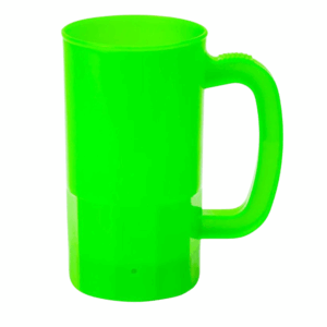 Unbreakable Plastic Stein - 14 oz Neon Green