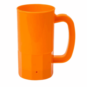 Unbreakable Plastic Stein - 14 oz Neon Orange