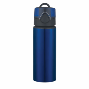 Aluminum Sports Bottle with Flip Top Lid - 25oz Blue