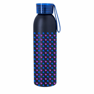 Full Color Darby Aluminum Bottle 22 oz Black Blue Megabrite
