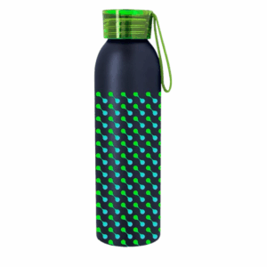 Full Color Darby Aluminum Bottle 22 oz Black Lime Green Megabrite