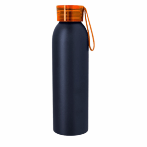 Full Color Darby Aluminum Bottle 22 oz Black Orange