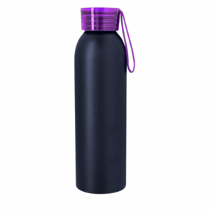Full Color Darby Aluminum Bottle 22 oz Black Purple