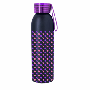 Full Color Darby Aluminum Bottle 22 oz Black Purple Megabrite