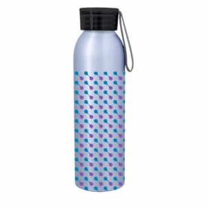 Full Color Darby Aluminum Bottle 22 oz Silver Black Megabrite