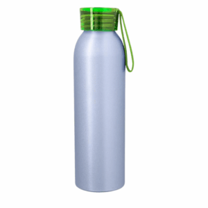 Full Color Darby Aluminum Bottle 22 oz Silver Lime Green