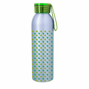 Full Color Darby Aluminum Bottle 22 oz Silver Lime Green Megabrite