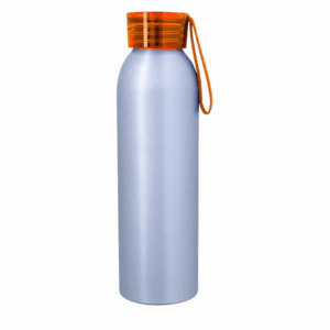 Full Color Darby Aluminum Bottle 22 oz Silver Orange