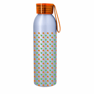 Full Color Darby Aluminum Bottle 22 oz Silver Orange Megabrite