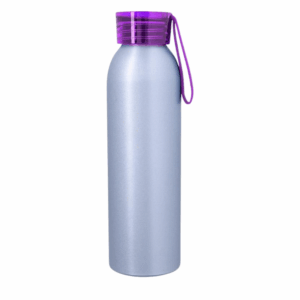 Full Color Darby Aluminum Bottle 22 oz Silver Purple
