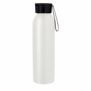 Full Color Darby Aluminum Bottle 22 oz White Black