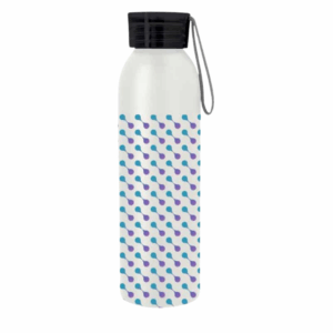 Full Color Darby Aluminum Bottle 22 oz White Black Megabrite