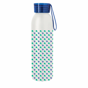 Full Color Darby Aluminum Bottle 22 oz White Blue Megabrite