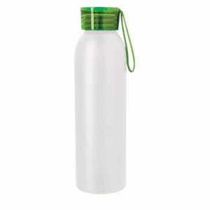 Full Color Darby Aluminum Bottle 22 oz White Lime Green