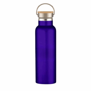 Full Laser Tipton Stainless Steel Bottle With Bamboo Lid - 21 oz Purple