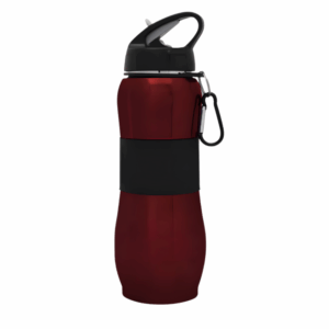 Sport Grip Stainless Steel Bottle - 28 oz Red