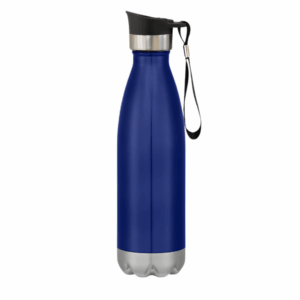 Swiggy Stainless Steel Bottle with Push Lid - 16oz Navy Blue