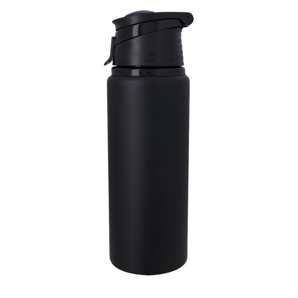 Velvet Touch Aluminum Bottle - 24oz Black