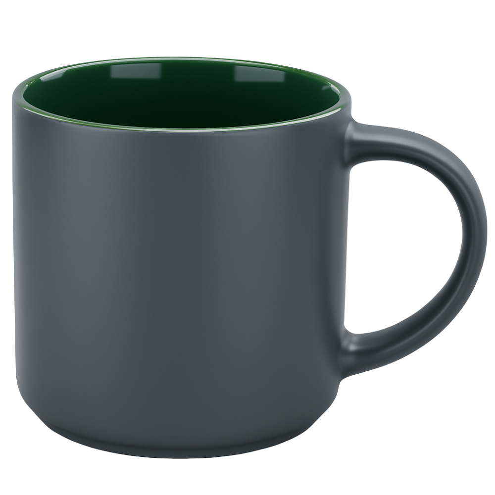Norwich™ Stacking Mug 959 - 16 oz Green In Gray Satin Out