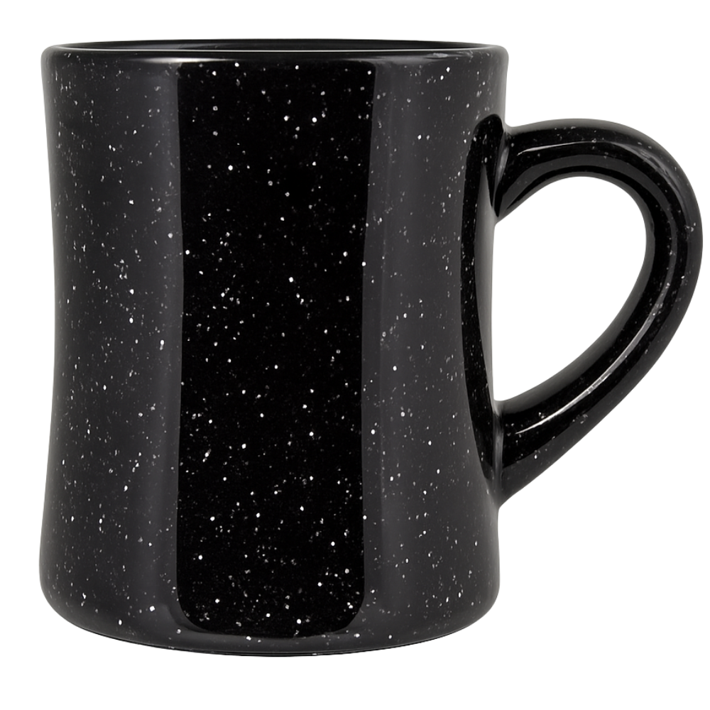 Diner Military Mug 82245 - 10oz White In Black Out
