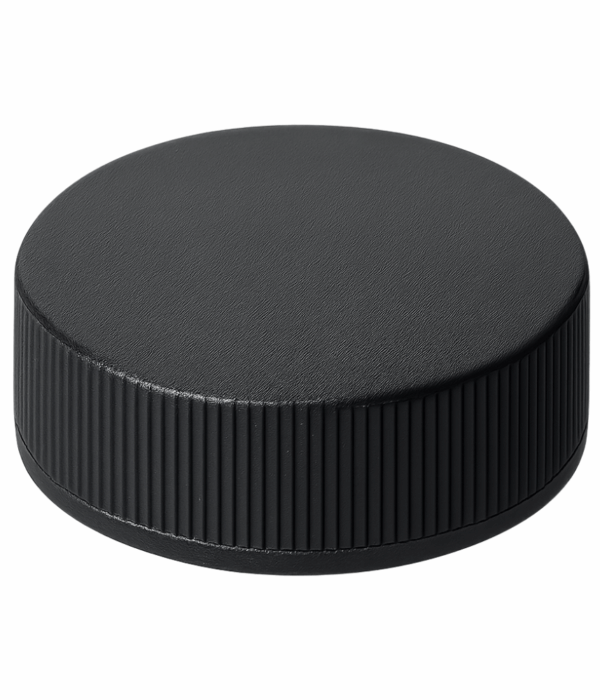 Growlette Cap 33-400 Black Ribbed Plastic - BPA Free
