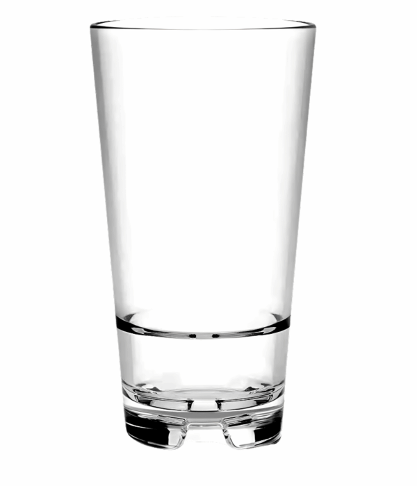 Tossware 16oz Stackable Pint Tritan™ Copolyester Glass - By Cases of 24