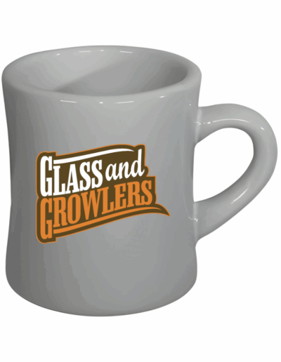 Glass and Growlers custom printed Cancun Gray Mug
