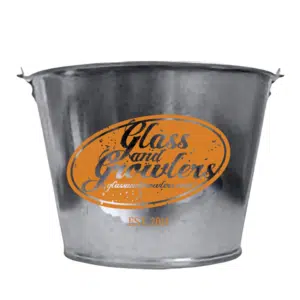 Glass and Growlers custom printed Buckets and Pails