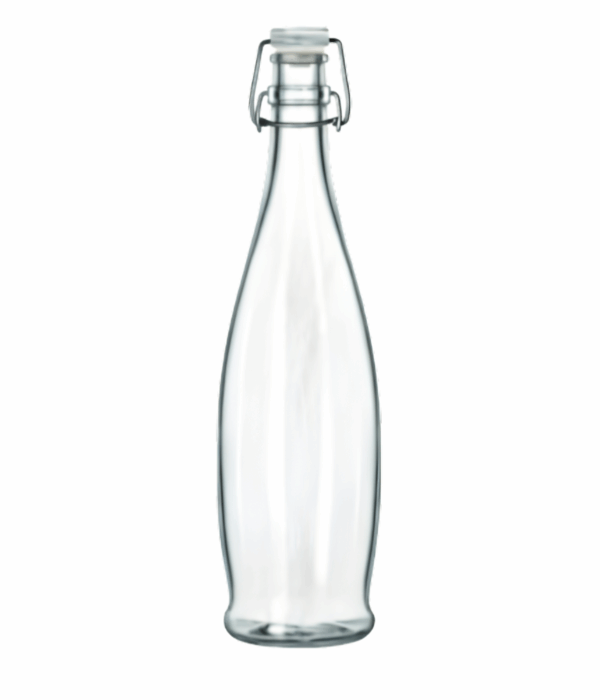 Libbey 13150034 - 34oz Bottle with Clear Swing Top Lid