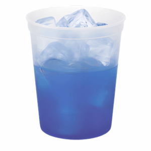 Smooth Mood Stadium Cup – 16oz Natural to Blue